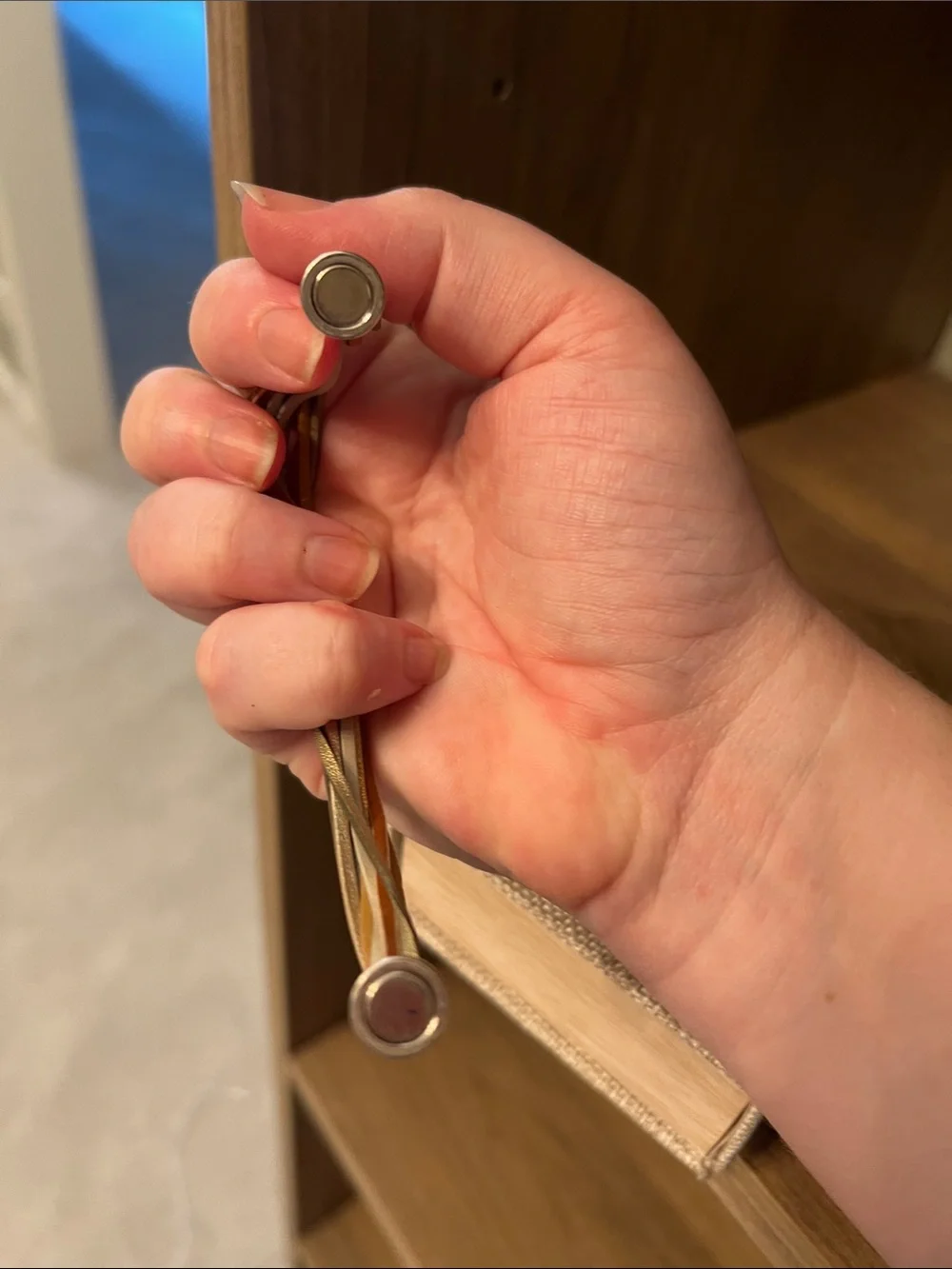 Two-Tone Wrap Bracelet in Gold and Silver